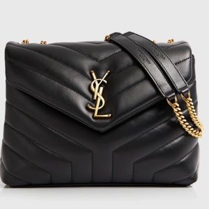 Saint Laurent Small Loulou Chain Leather Shoulder Bag